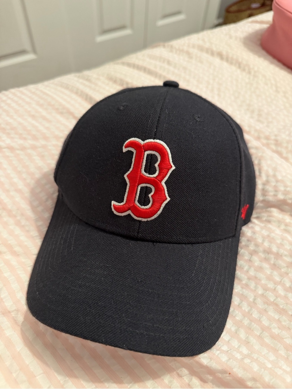 47 Brand Navy Cap with Red 'B' Logo
